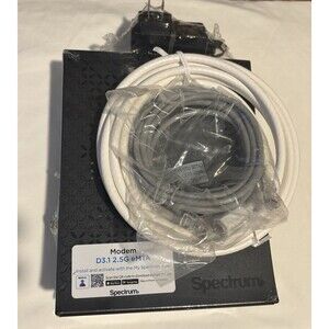 Spectrum ES2251 DOCSIS 3.1 eMTA Phone Cable Modem With Power Cord Ethernet Coax